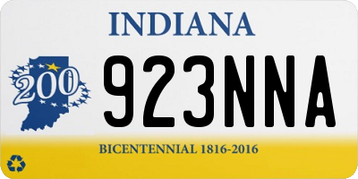 IN license plate 923NNA