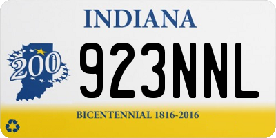 IN license plate 923NNL