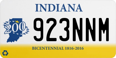 IN license plate 923NNM