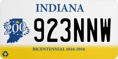 IN license plate 923NNW