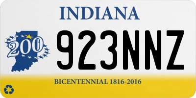 IN license plate 923NNZ