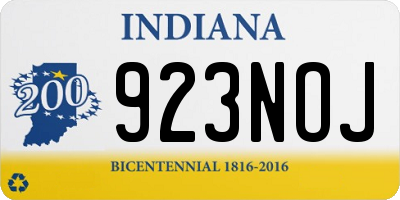 IN license plate 923NOJ