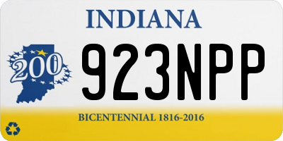 IN license plate 923NPP