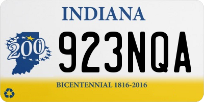 IN license plate 923NQA