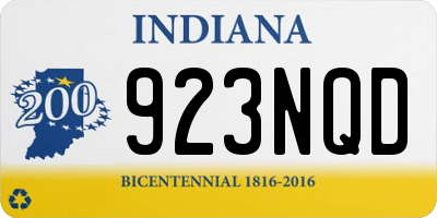 IN license plate 923NQD