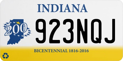 IN license plate 923NQJ