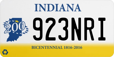 IN license plate 923NRI