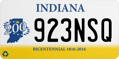 IN license plate 923NSQ