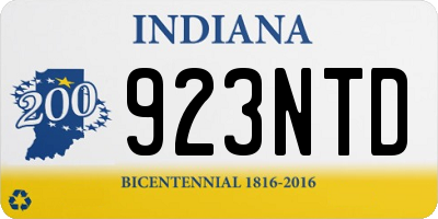 IN license plate 923NTD