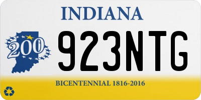 IN license plate 923NTG