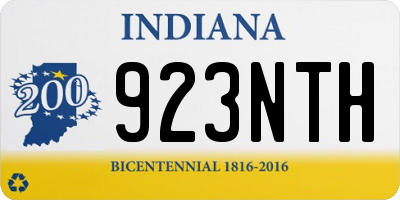 IN license plate 923NTH