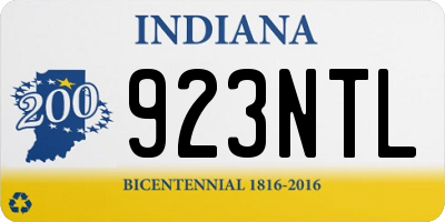 IN license plate 923NTL