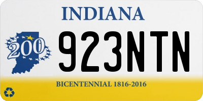 IN license plate 923NTN