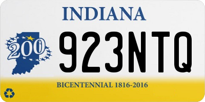 IN license plate 923NTQ
