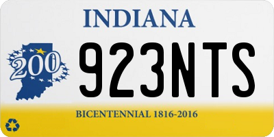 IN license plate 923NTS