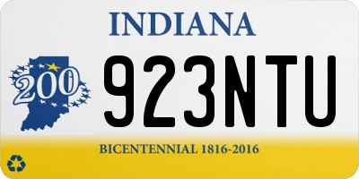 IN license plate 923NTU