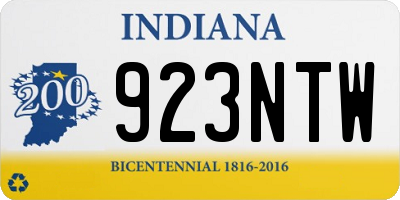 IN license plate 923NTW