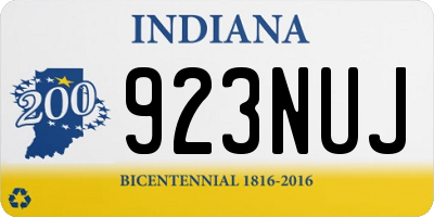 IN license plate 923NUJ