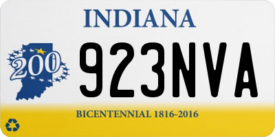 IN license plate 923NVA