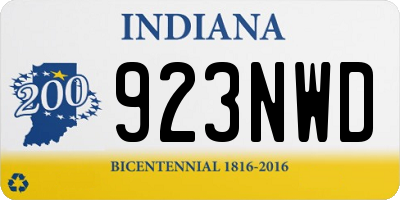 IN license plate 923NWD