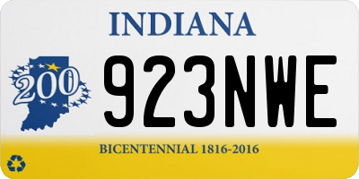 IN license plate 923NWE