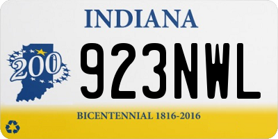 IN license plate 923NWL