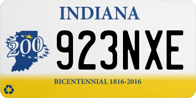 IN license plate 923NXE