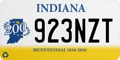 IN license plate 923NZT