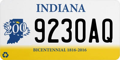 IN license plate 923OAQ