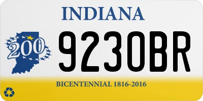 IN license plate 923OBR