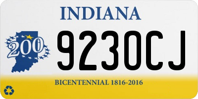 IN license plate 923OCJ