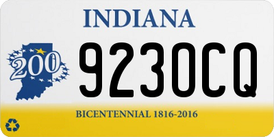 IN license plate 923OCQ
