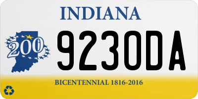 IN license plate 923ODA