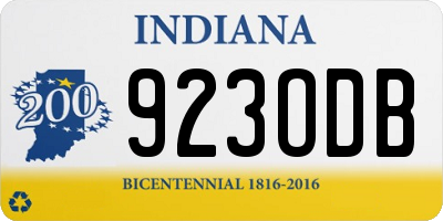 IN license plate 923ODB