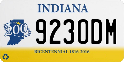 IN license plate 923ODM
