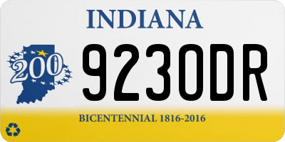 IN license plate 923ODR
