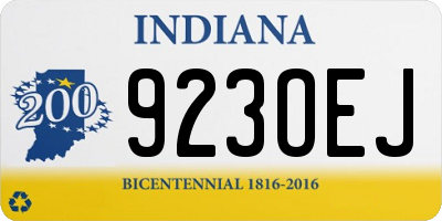 IN license plate 923OEJ