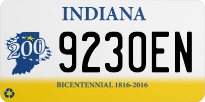 IN license plate 923OEN