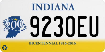 IN license plate 923OEU