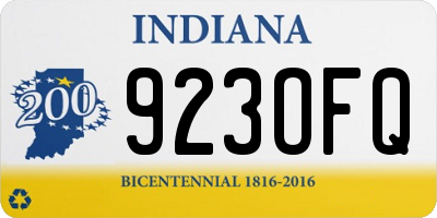 IN license plate 923OFQ