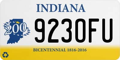 IN license plate 923OFU