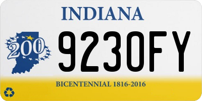 IN license plate 923OFY
