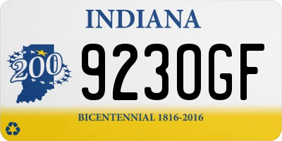 IN license plate 923OGF