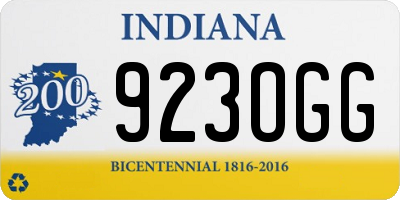 IN license plate 923OGG