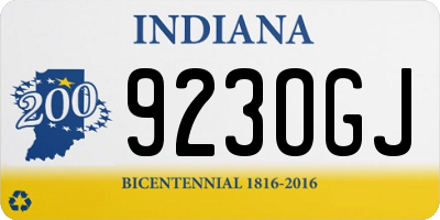 IN license plate 923OGJ