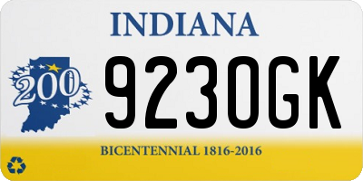 IN license plate 923OGK
