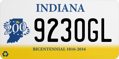 IN license plate 923OGL