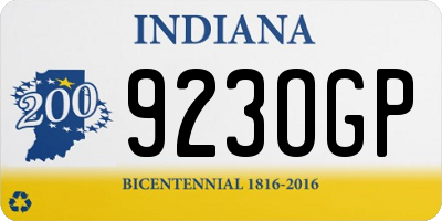 IN license plate 923OGP