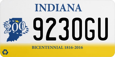 IN license plate 923OGU