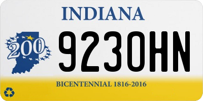 IN license plate 923OHN